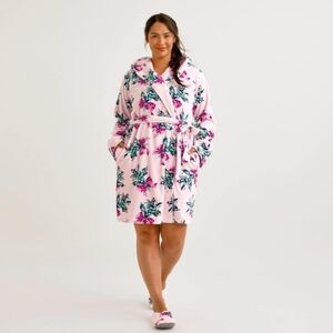 Vera Bradley Plush Robe Hoodie In Happiness Returns 2XL 3XL